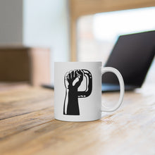 Load image into Gallery viewer, &quot;Fist Logo&quot; White Mug